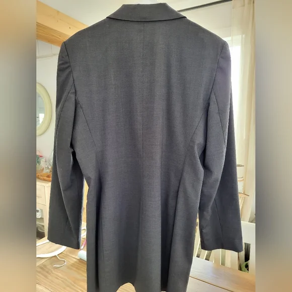 Vintage Larry Levine Classic Gray Womens Blazer Size 10 - Picture 4 of 16
